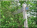 Bridleway sign, Barley Hill in TA20 3BH