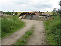 Strange collection of wood at Renhold in Renhold & Ravensden Ward