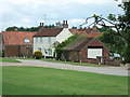 Houses on the green in North Runcton near King's Lynn in PE33 0RD