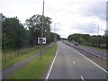 Speed camera sign on East Lancs Road near Walkden Road crossing in M28 1LH