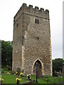 The tower of St David's & St Cyfelach's Church in SA6 6FD