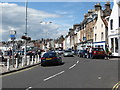 The main street in Anstruther in Fife in Anstruther