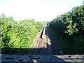 Looking up the line from Sweeps Lane bridge in BR5 3LT