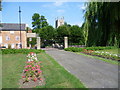 The entrance to the Memorial Gardens in PE10 0ZS