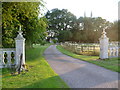 Entrance gateway to Conington House in Conington