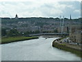 River Lune and Millennium Bridge from Carlisle Bridge in LA1 2AT