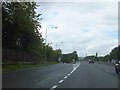 Slip road off A470 to industrial estates in Taff Vale in CF37 5YF