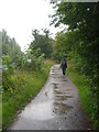 The Thames Path alongside Desborough Cut in KT13 8PA