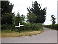 Minor road junction, near Tuckerton in TA7 0DG