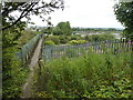 Footbridge with view of sewage works in S61 2NF