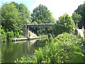 Footbridge leading to Sunbury Lock Ait in TW16 6BT
