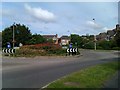 Roundabout at entry to Knightwood Park in SO16 7LB