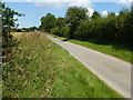 Country lane north of Flitcham in Norfolk in PE31 6BB