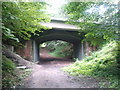 Marlborough and Chiseldon railway path, going under the A4 in SN8 3LG