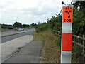 Layby and SOS phone on the A303 in BA9 8NQ