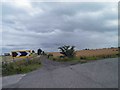 Bridleway on a bend off the A161 near Crowle in DN17 4SE