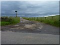 Track to Dalginch farm in KY7 6LF