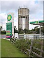 Water tower and service station near Malmesbury in SN16 9GF