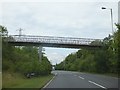 Footbridge over Churchill Way (A3093) in SP10 5EU