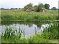 Railway bridge abutments, River Avon in BA14 6NR