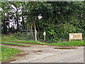 Track into Longholt Wood off Nocton Fen lane in LN4 2EQ