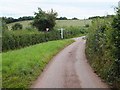 Road junction on Rode Moors in EX5 4LR