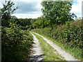 Bridleway through Nightingale Lane Meadows in BN6 9ND