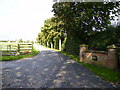 Entrance driveway to Leconfield Grange in HU17 7NG