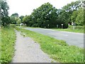 Jubilee Pathway on the roadside at junction with Spatham Lane in BN6 8UD