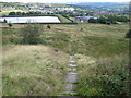 Footpath to Longwood Reservoir in HD7 4LL