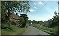 Single-track road, Upper Pennington in SO41 8LD