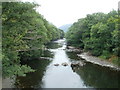 River Neath flows towards the B4434 near Resolven in SA11 4DP