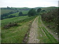 Upland track above the Ewenni Fach valley in CF72 9NG