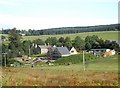 View towards Milton of Cushnie old schoolhouse in AB33 8LB