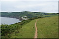 Coastal path approaching Hallsands in TQ7 2EW