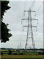 Farmland with pylons south of Aldridge, Walsall in WS9 0RZ