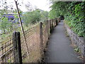 Footpath beside Buxton Rail Station in SK17 6HJ