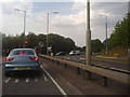 The A602 approaching the A1M, Stevenage in SG1 4AA