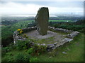 Large monolith overlooking Margam Park in Margam Community