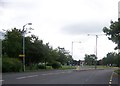 Roundabout on St Leonards Road, East Kilbride in G74 2BE