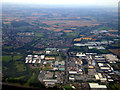 Pinnacles Industrial Estate from the air in CM19 5BH