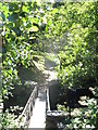 Footbridge on the path to Dolbadarn Castle in LL55 4TU