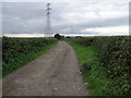 Path and Pylon to Pilsley in DE55 5NP