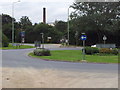 Roundabout at Hollow Road in IP32 7HT