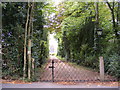 Footpath to Gibraltar Road and entrance to St. Mary The Virgin Church in Otley Bottom