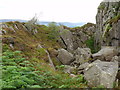 Natural quarry on northern side of Beinn Bhreac near Aberfoyle in FK8 3XJ