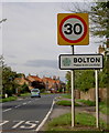 Entering Bolton from the South in YO41 5QS