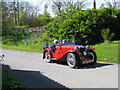 MG rally passing through Horndean village in TD15 1XJ