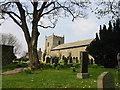 St Bartholomew Kirkwhelpington in Spring in NE19 2RY