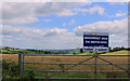 2011 : Gate to a wheatfield south of Shepton Mallet in BA4 4NA